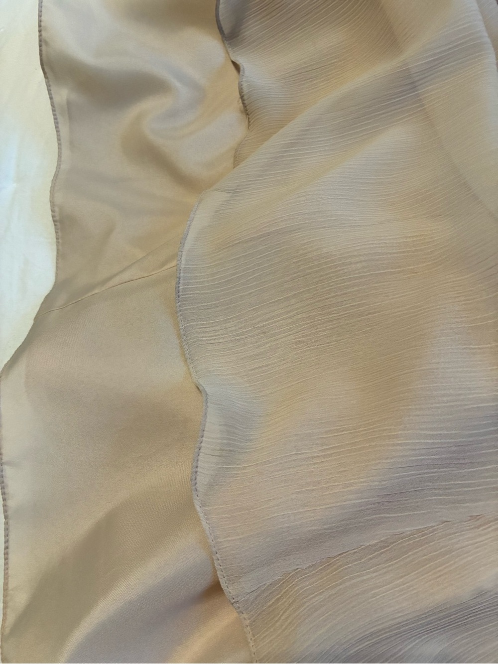 David's Bridal Beige Halter Maxi Dress with Sash Sz. 18 - Picture 5 of 6
